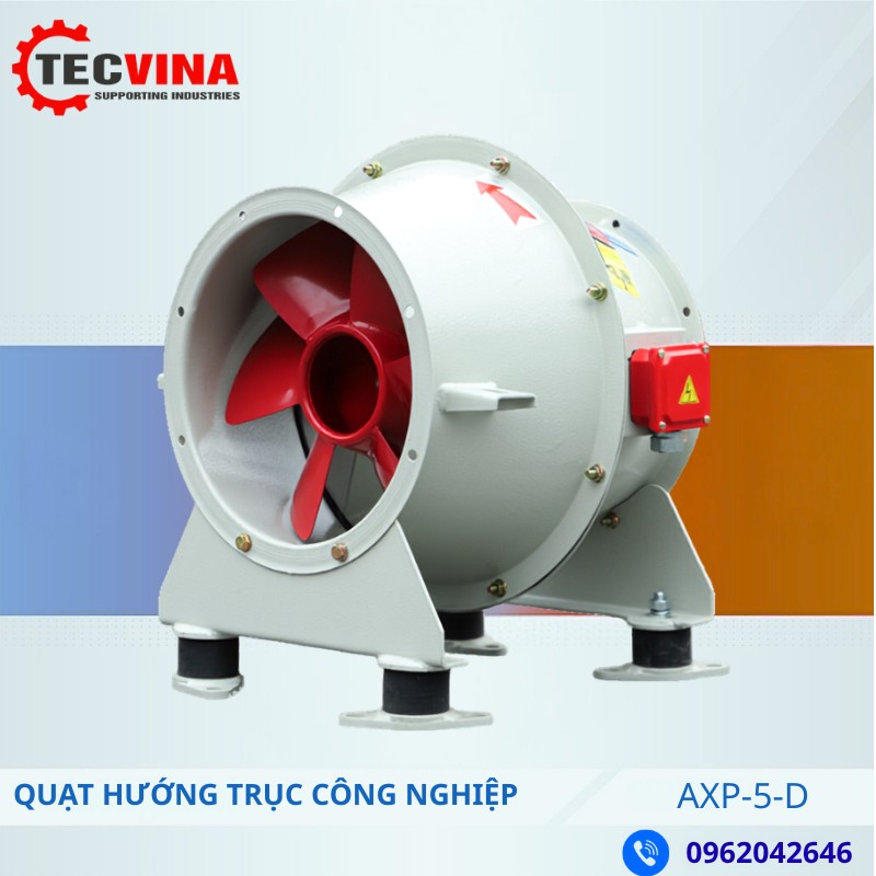 Quạt hướng trục tăng áp cầu thang AXP-5-D
